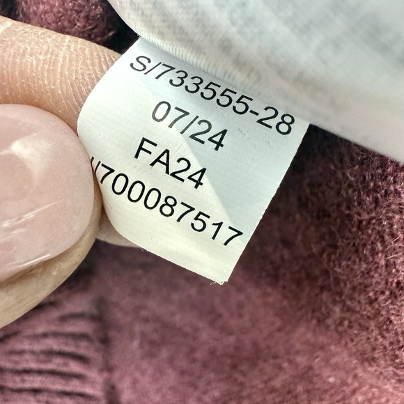 Banana Republic 100% Cashmere Crewneck Sweater Mens M Burgundy $180 2024 - Picture 9 of 10